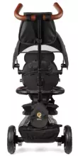 Bebe Basic Rito Deluxe Art.235606 Black Children's tricycle with handlebars, roof and inflatable wheels