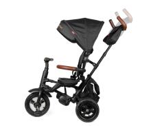 Bebe Basic Rito Deluxe Art.235606 Black Children's tricycle with handlebars, roof and inflatable wheels