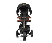 Bebe Basic Rito Deluxe Art.235606 Black Children's tricycle with handlebars, roof and inflatable wheels