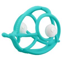 Mombella 00604 Teal Snail Rattle Teether