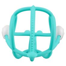 Mombella 00604 Teal Snail Rattle Teether