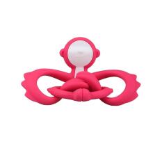 Mombella 00812 Teether Toy Monkey Dark Pink