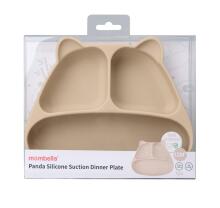 Mombella 01513 Panda Light Brown Suction Cup Plate