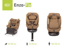 4 BABY ENZO-FIX autokrēsliņš 40-150cm mokas I-SIZE