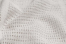 OPENWORK BLANKET MOLI LIGHT GREY