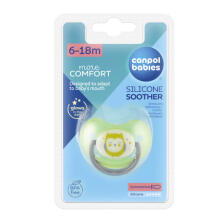 CANPOL BABIES soother silicone orthodontic Night Dreams, 6-18m, 22/501_gre