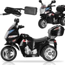 Motorcycle for children, electric three-wheeled ride-on, battery scooter Springos KC0014, black