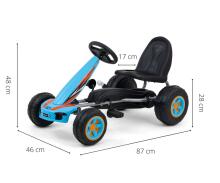 MILLY MALLY 3127 Pedal Go-Kart Viper Blue