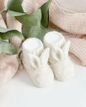 La Bebe™ Lambswool Natural Eco Socks/Booties Art.236526 Natural wool socks/boots for newborns