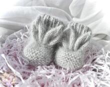 La Bebe™ Lambswool Natural Eco Socks/Booties Art.236526 Natural wool socks/boots for newborns