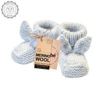 La Bebe™ Lambswool Natural Eco Socks/Booties Art.236526 Natural wool socks/boots for newborns