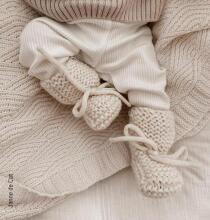 La Bebe™ Lambswool Natural Eco Socks/Booties Art.236526 Natural wool socks/boots for newborns