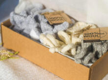 La Bebe™ Lambswool Natural Eco Socks/Booties Art.236526 Natural wool socks/boots for newborns