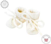 La Bebe™ Lambswool Natural Eco Socks/Booties Art.236527 Natural wool socks/boots for newborns
