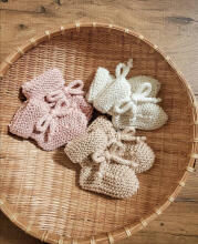 La Bebe™ Lambswool Natural Eco Socks/Booties Art.236527 Natural wool socks/boots for newborns