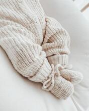 La Bebe™ Lambswool Natural Eco Socks/Booties Art.236527 Natural wool socks/boots for newborns