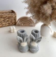 La Bebe™ Lambswool Natural Eco Socks/Booties Art.236716 Natural wool socks/boots for newborns