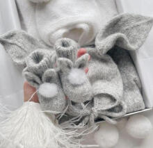 La Bebe™ Lambswool Natural Eco Socks/Booties Art.236716 Natural wool socks/boots for newborns