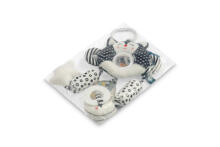 BLACK & WHITE TRAVEL TOY KITTEN