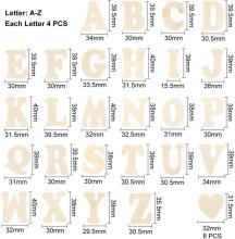 Wooden Letters A-Z  Art.23676 Koka burts,1 gab