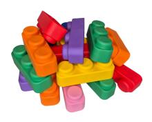 Gerardo's Toys Art.237000 Set of soft cubes,71 pcs.