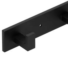 Wall-mounted bathroom hook rack Springos HA5179 5 hooks, black aluminum