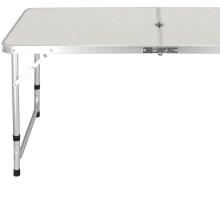 Camping table with 4 chairs Springos CS0035 cream color