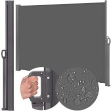 Side awning Springos AW0004 350x180 cm retractable graphite screen