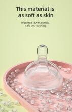 Oberni Anti-Colic Glass Baby Bottle Art.237440 Pink