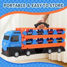 Transport Truck Toy Cars  Art.237558   Treileris ar mašīnam un ceļu
