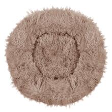 Dog and cat bed Springos PA0170, 40 cm, plush, light brown