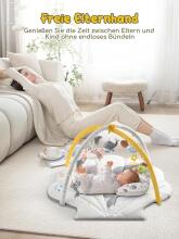 Suihuooo Baby Play Arch Ocean Shell Theme Play Mat Baby Art.237688 White