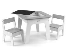 MILLY MALLY 6092 Olaf furniture set - Table and two chairs Grey