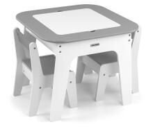 MILLY MALLY 6092 Olaf furniture set - Table and two chairs Grey