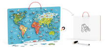 Viga 44508 2in1 Educational board with magnetic world map