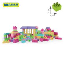 WADER 41280 Блоки - Блоки 132 шт. в контейнере - Набор для девочек