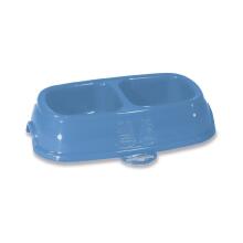 Feed bowl Break 13 0,2+0,2L 21x13x5cm assorted grey/blue