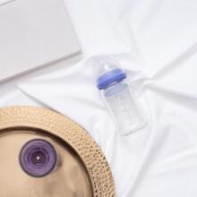 Lansinoh GLASS Feeding Bottle with NaturalWave® Teat  Art.77240 Glass Feeding Bottle 160 ml + Teat Natural/Wave