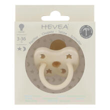 Hevea Round Stars Moon  Art.239410 Milky White   anatomical 3-36 month