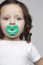 Hevea Natural Rubber Pacifier Anatomical Art.239430 Pop of Green Anatomiskā/ortopēdiskā lateksa māneklītis 3-36 mēn,2 gab
