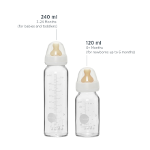 Hevea Glass Baby Bottle Art.239498