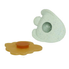 Hevea Set Rubber Bathing Toy Art.345031 Frosty White/Sage  Rubber Bathing Toy 0+ month
