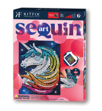 KITFIX DIY set Sequin Art Red Stardust Unicorn