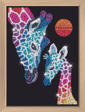 KITFIX DIY set Sequin Art Blue Premium Giraffe & Calf