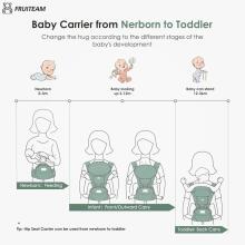 Fruiteam Baby Carrier 6 in 1 Art.239834 Light Grey