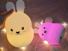 Kids Severno  Projector Rabbit Art.239838 Children's night light led rabbit touch rgb remote control