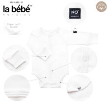 La Bebe™ NO Baby Body Art.239962 White