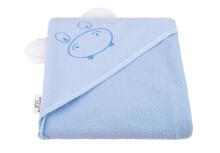 Bocialand Bath Towel Cover Ears Art.BOC0123 Hippo Махровое полотенце с капюшоном 80x80см.