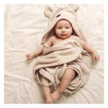 Bocialand Bath Towel  Art.BOC0220 Bear  Махровое полотенце с капюшоном 100x100см.