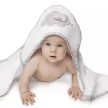 Bocialand Bath Towel  Art.BOC0224 Bear  Махровое полотенце с капюшоном 100x100см.